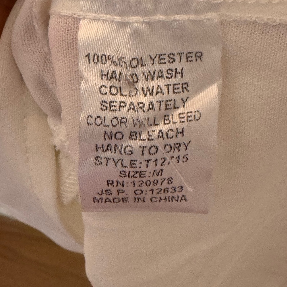 Entro White Button-Down Ruffle Blouse - image 4